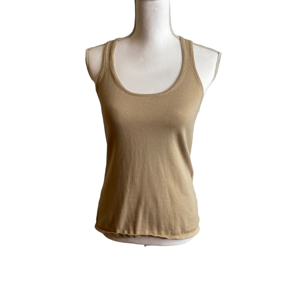 Old Navy Sweater Razor Back Tank Top with Crochet back